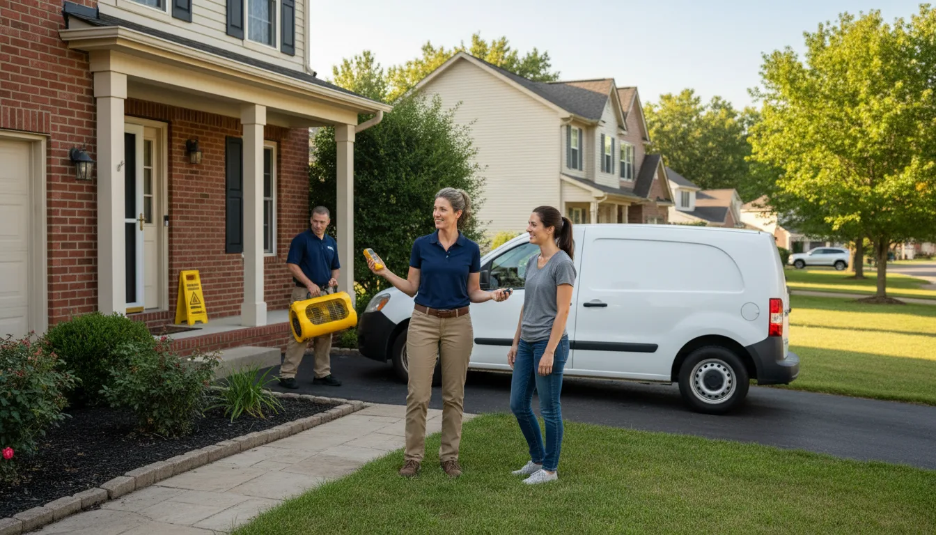 Residential water damage restoration in Saltillo, MS